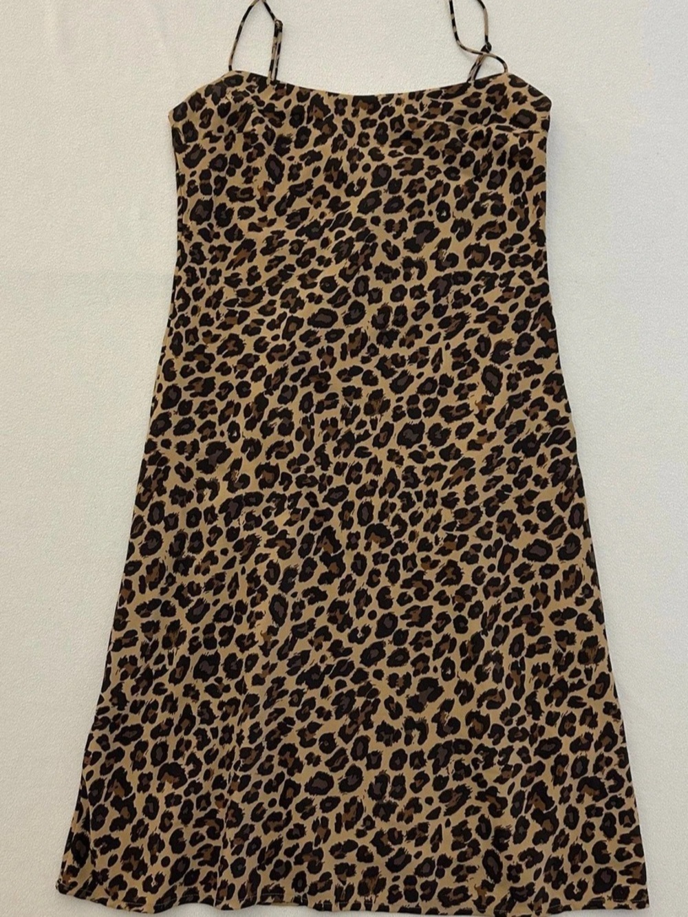 Abercrombie & Fitch Leopard Print Slip Dress Lined Small NWT